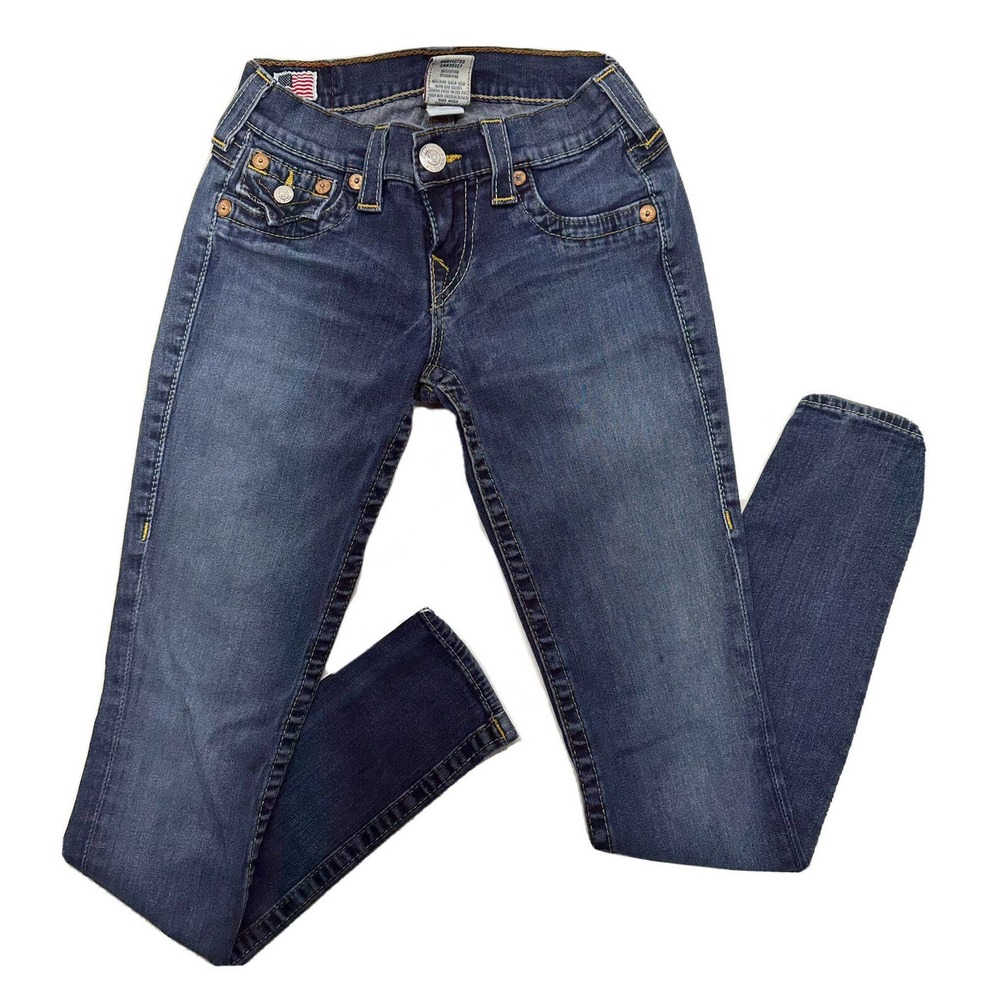 True Religion World Tour Misty Women’s Size 24 Blue Denim Flare Vintage